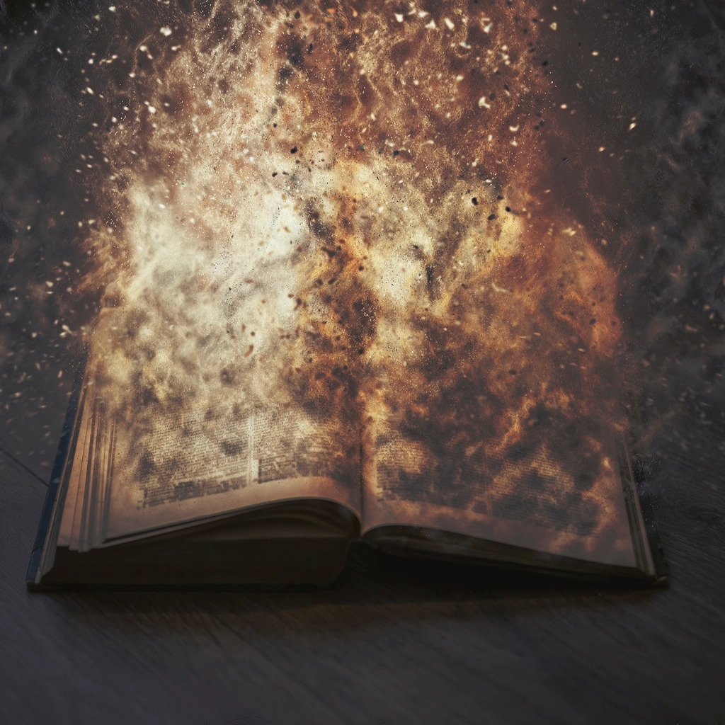 Free open book magic lights